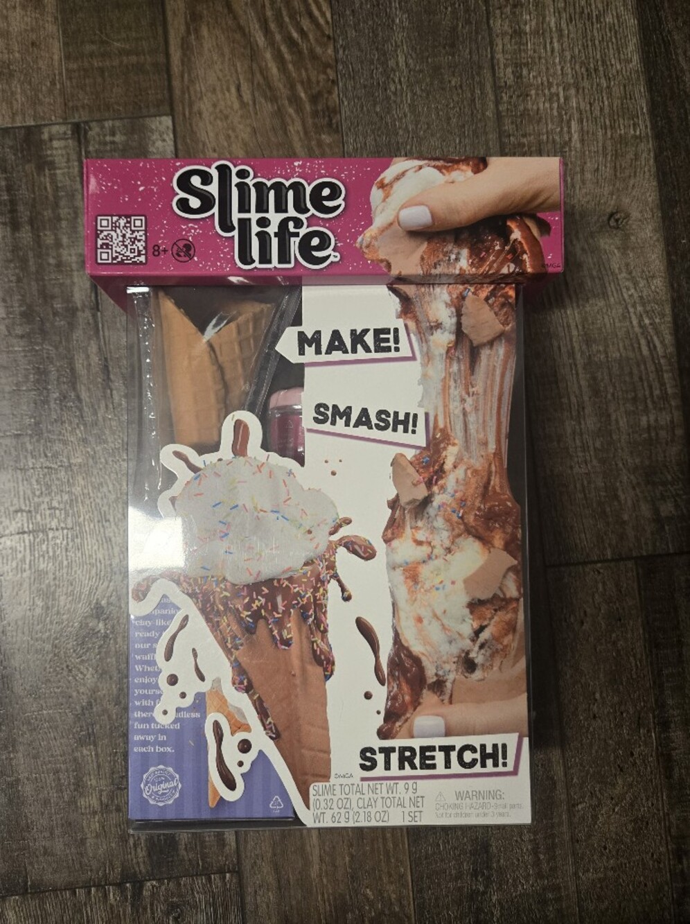 Slime Life Make! Smash! Ice Cream Cone Party Kit - Pink